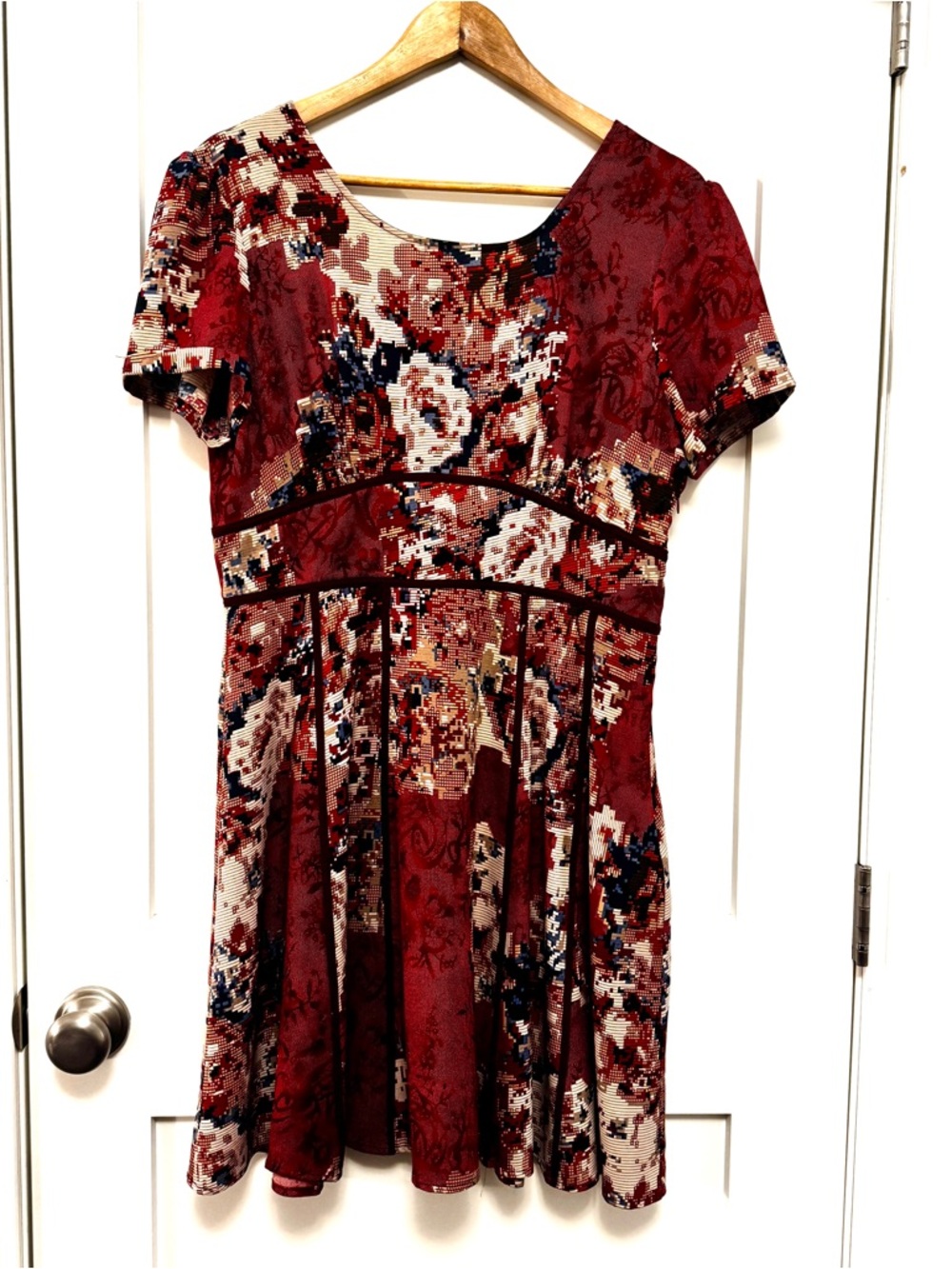 Anthropologie Nick & Mo Midi floral Dress Sz Large